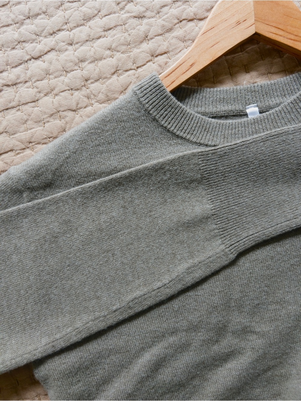 (NWOT) Muji Green Yak Wool Sweater, size XS